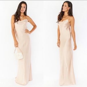 Tuscany Maxi Slip Dress - hemmed